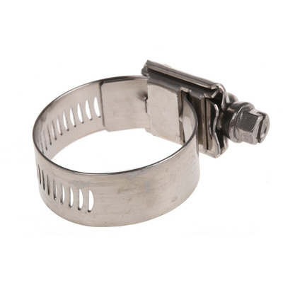 HI-TORQUE Stainless Steel Slotted Hex Worm Drive, 16mm Band Width, 25 → 40mm ID