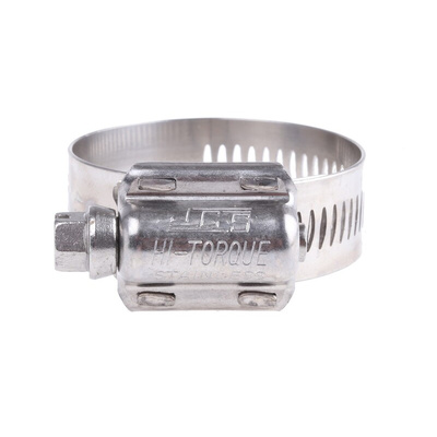 HI-TORQUE Stainless Steel Slotted Hex Worm Drive, 16mm Band Width, 25 → 45mm ID