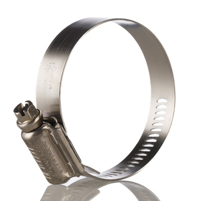 HI-TORQUE Stainless Steel Slotted Hex Worm Drive, 16mm Band Width, 40 → 60mm ID