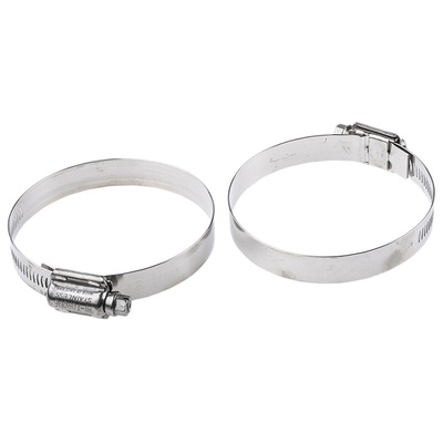HI-TORQUE Stainless Steel Slotted Hex Worm Drive, 16mm Band Width, 70 → 90mm ID