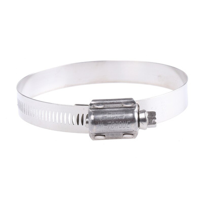 HI-TORQUE Stainless Steel Slotted Hex Worm Drive, 16mm Band Width, 80 → 100mm ID