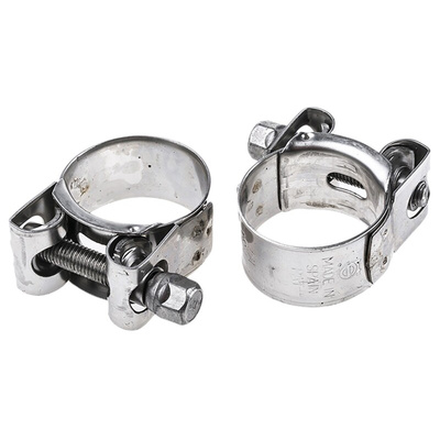 MIKALOR Stainless Steel Hex Screw Bolt Drive, 20mm Band Width, 31 → 34mm ID
