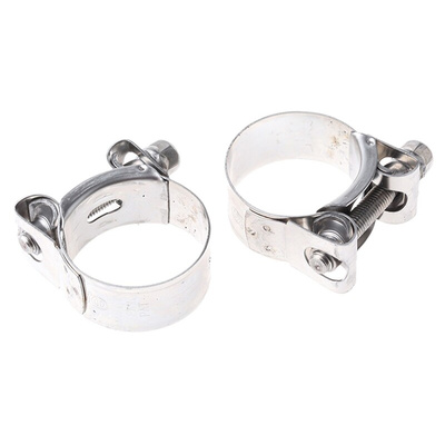 MIKALOR Stainless Steel Hex Screw Bolt Drive, 20mm Band Width, 37 → 40mm ID