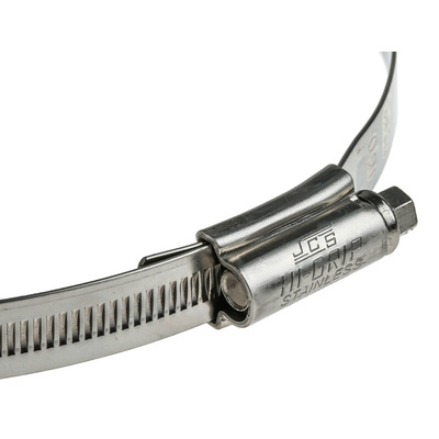 HI-GRIP Stainless Steel Slotted Hex Worm Drive, 13mm Band Width, 130 → 160mm ID