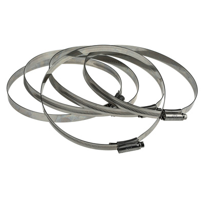 HI-GRIP Stainless Steel Slotted Hex Worm Drive, 13mm Band Width, 130 → 160mm ID