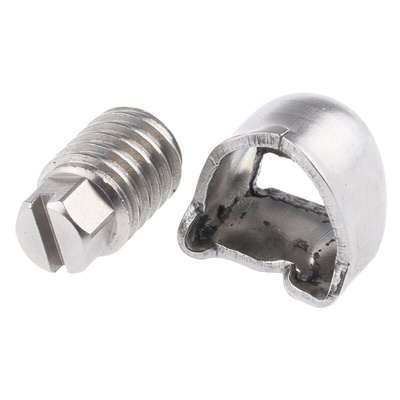 Jubilee Stainless Steel Slotted Screw Housing, Screw, 11mm Band Width