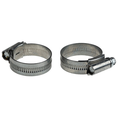 Jubilee Zinc-Plated Mild Steel Slotted Hex Worm Drive, 13mm Band Width, 25 → 35mm ID