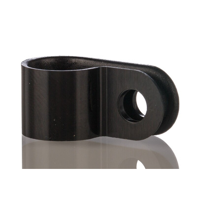 HellermannTyton 9.5mm Black, Polyamide P Clip