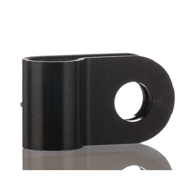HellermannTyton 6.5mm Black, Polyamide P Clip
