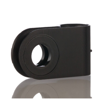 HellermannTyton 6.5mm Black, Polyamide P Clip