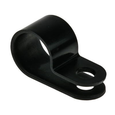 HellermannTyton 11mm Black, Polyamide P Clip