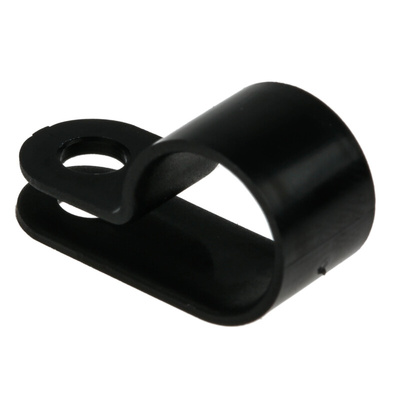 HellermannTyton 11mm Black, Polyamide P Clip