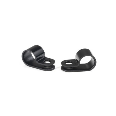HellermannTyton 11mm Black, Polyamide P Clip