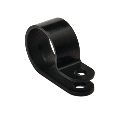 HellermannTyton 16mm Black, Polyamide P Clip