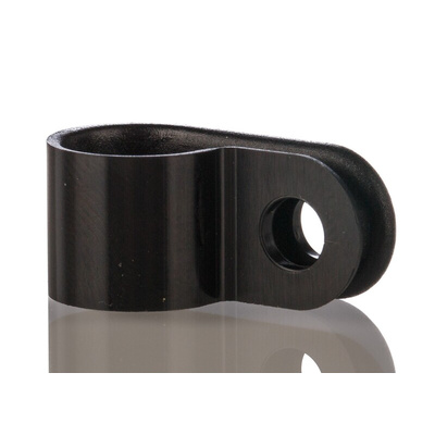 HellermannTyton 8mm Black, Polyamide P Clip