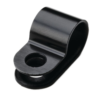 HellermannTyton 8mm Black, Polyamide P Clip