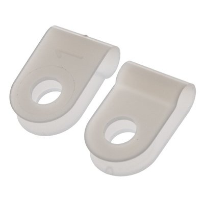 HellermannTyton 3.2mm Natural, Polyamide P Clip