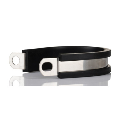 RS PRO 35mm Black, Stainless Steel 304 P Clip