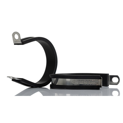 RS PRO 48mm Black, Stainless Steel 304 P Clip