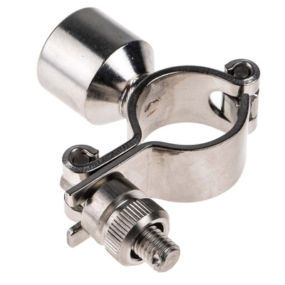 RS PRO Stainless Steel Silver Hinged Pipe Clamp, 1in