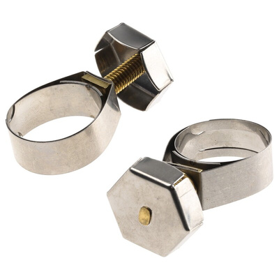 Unex Brass (Bolt), Stainless Steel Thumb Hex Unex, 11mm Band Width, 19.8 → 25mm ID