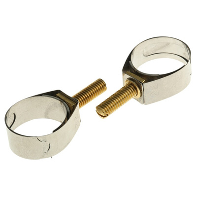 Unex Brass (Bolt), Stainless Steel Slotted Screw Unex, 11mm Band Width, 17.3 → 22mm ID