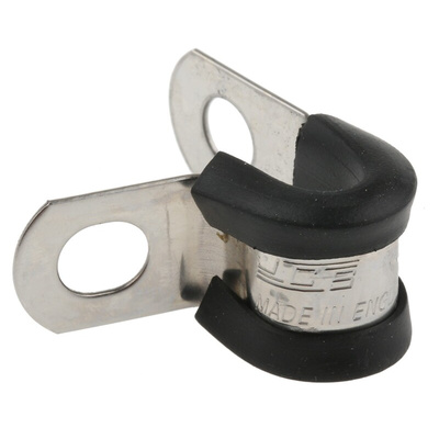 JCS 6mm Black, Stainless Steel P Clip