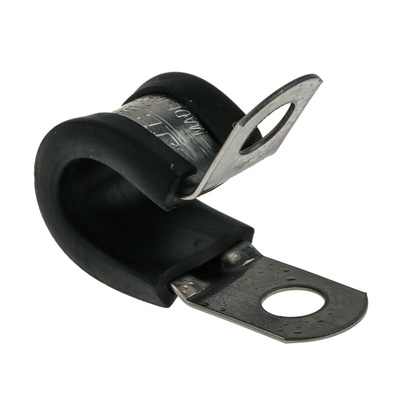 JCS 8mm Black, Stainless Steel P Clip
