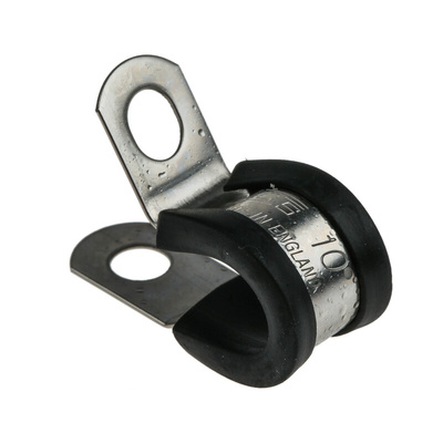 JCS 8mm Black, Stainless Steel P Clip