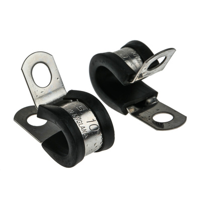 JCS 8mm Black, Stainless Steel P Clip