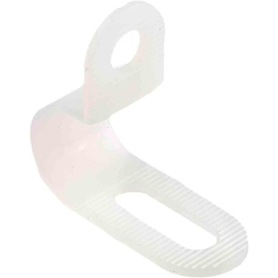 RS PRO 9.5mm Natural, Nylon P Clip