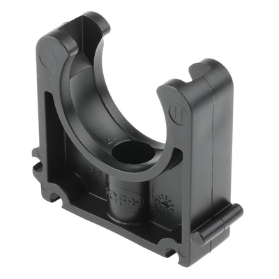 Georg Fischer PP Black Pipe Clamp, 0.63in x 2in x 1.42in, 0.24in