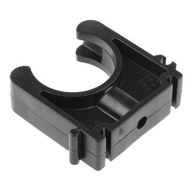Georg Fischer PP Black Pipe Clamp, 0.63in x 2in x 1.42in, 0.24in