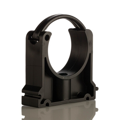 Georg Fischer PP Black Pipe Clamp, 0.87in x 2.92in x 2.01in, 0.28in
