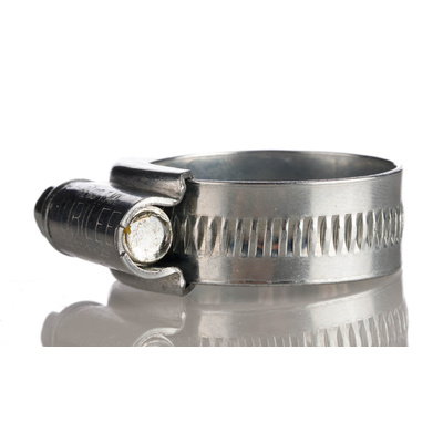 Jubilee Zinc-Plated Mild Steel Slotted Hex Worm Drive, 13mm Band Width, 22 → 30mm ID