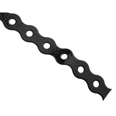 RS PRO Galvanised Steel Plastic Coated Fixing Strap, 10m x 12mm