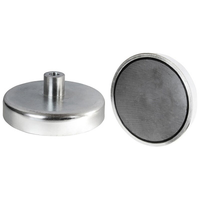 Eclipse Pot Magnet 8mm Threaded Hole Samarium Alloy, 1.1kg Pull