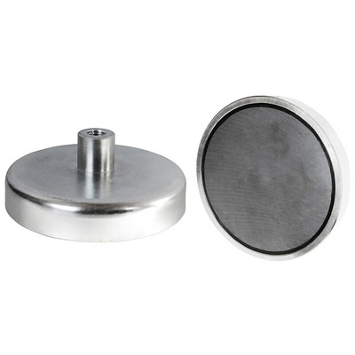 Eclipse Pot Magnet 10mm Threaded Hole Samarium Alloy, 2kg Pull