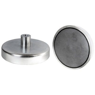 Eclipse Pot Magnet 13mm Threaded Hole Samarium Alloy, 4kg Pull