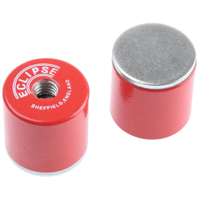 Eclipse Pot Magnet 20.5mm Threaded Hole Aluminium Alloy, 4kg Pull