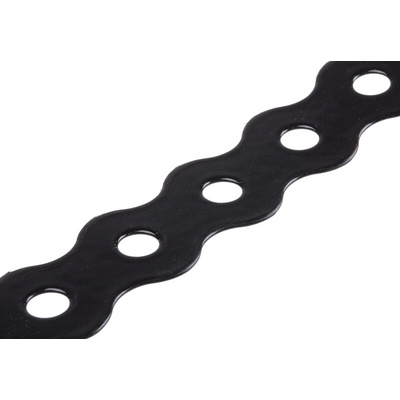 RS PRO Galvanised Steel PVC Coated Fixing Strap, 10m x 26mm
