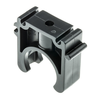 Georg Fischer PP Black Pipe Clamp, 0.63in x 1.62in x 1.18in, 0.24in