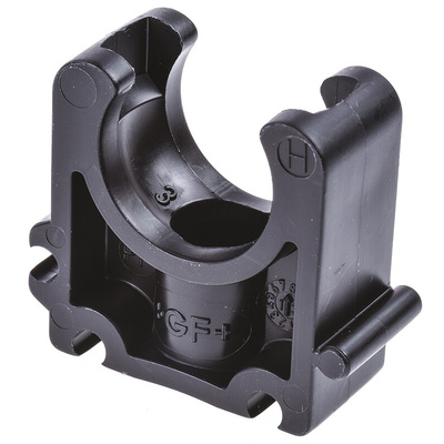 Georg Fischer PP Black Pipe Clamp, 0.63in x 1.42in x 1.06in, 0.24in