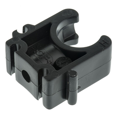 Georg Fischer PP Black Saddle Clamp 16mm x , 6mm
