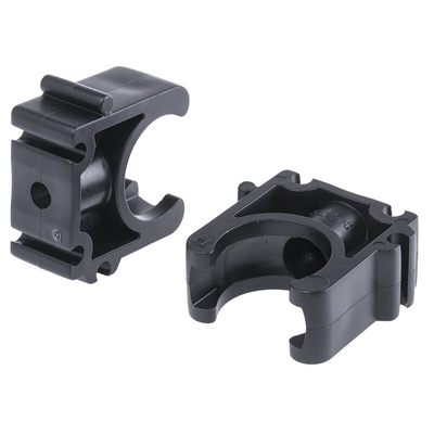 Georg Fischer PP Black Saddle Clamp 16mm x , 6mm