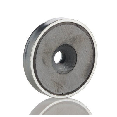 Eclipse Pot Magnet 32mm Hole Ferrite, 3.6kg Pull
