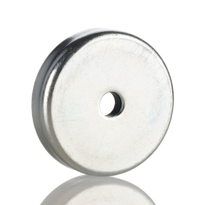 Eclipse Pot Magnet 32mm Hole Ferrite, 3.6kg Pull