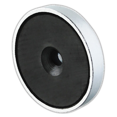 Eclipse Pot Magnet 40mm Hole Ferrite, 9kg Pull