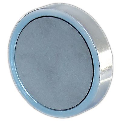 Eclipse Pot Magnet 90mm Threaded Hole Ferrite, 70kg Pull