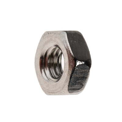 RS PRO, Plain Stainless Steel Hex Nut, DIN 934, M4